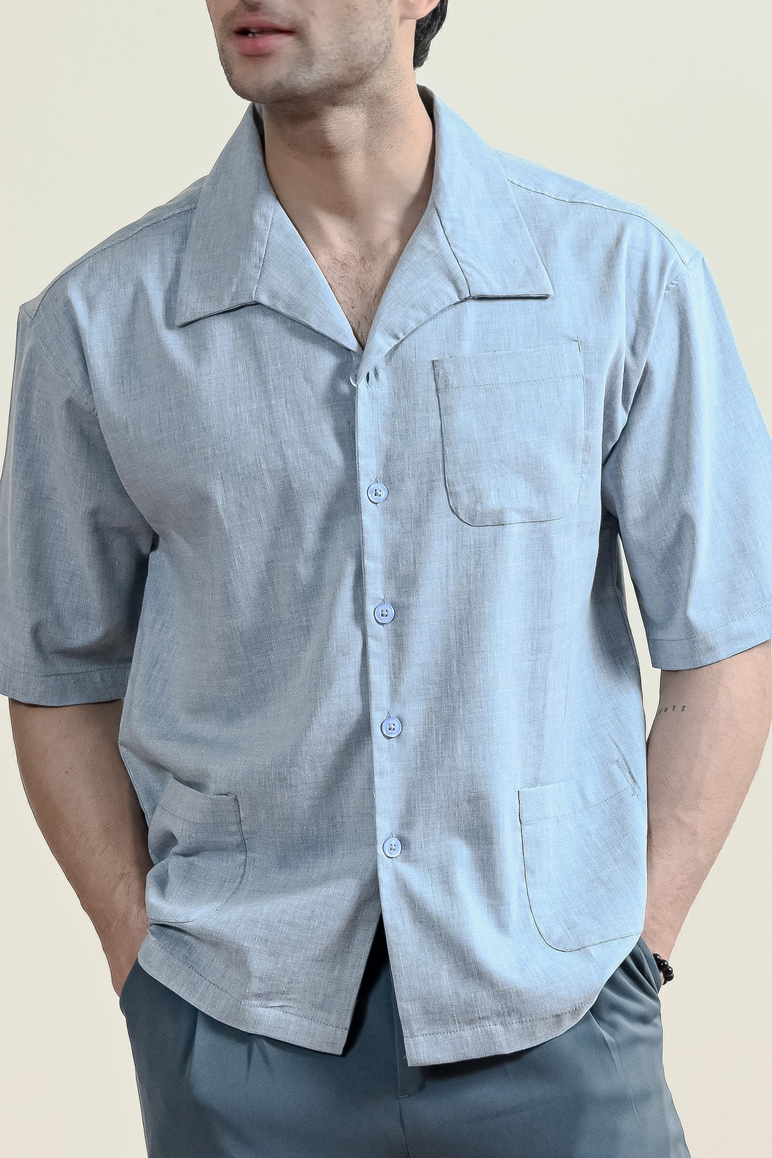 Cool grey Casual Shirt for Men