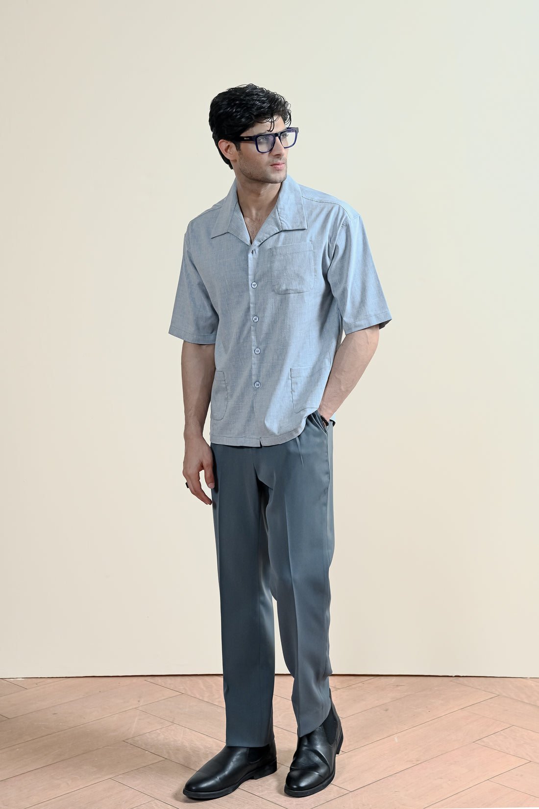 Cool grey Casual Shirt for Men