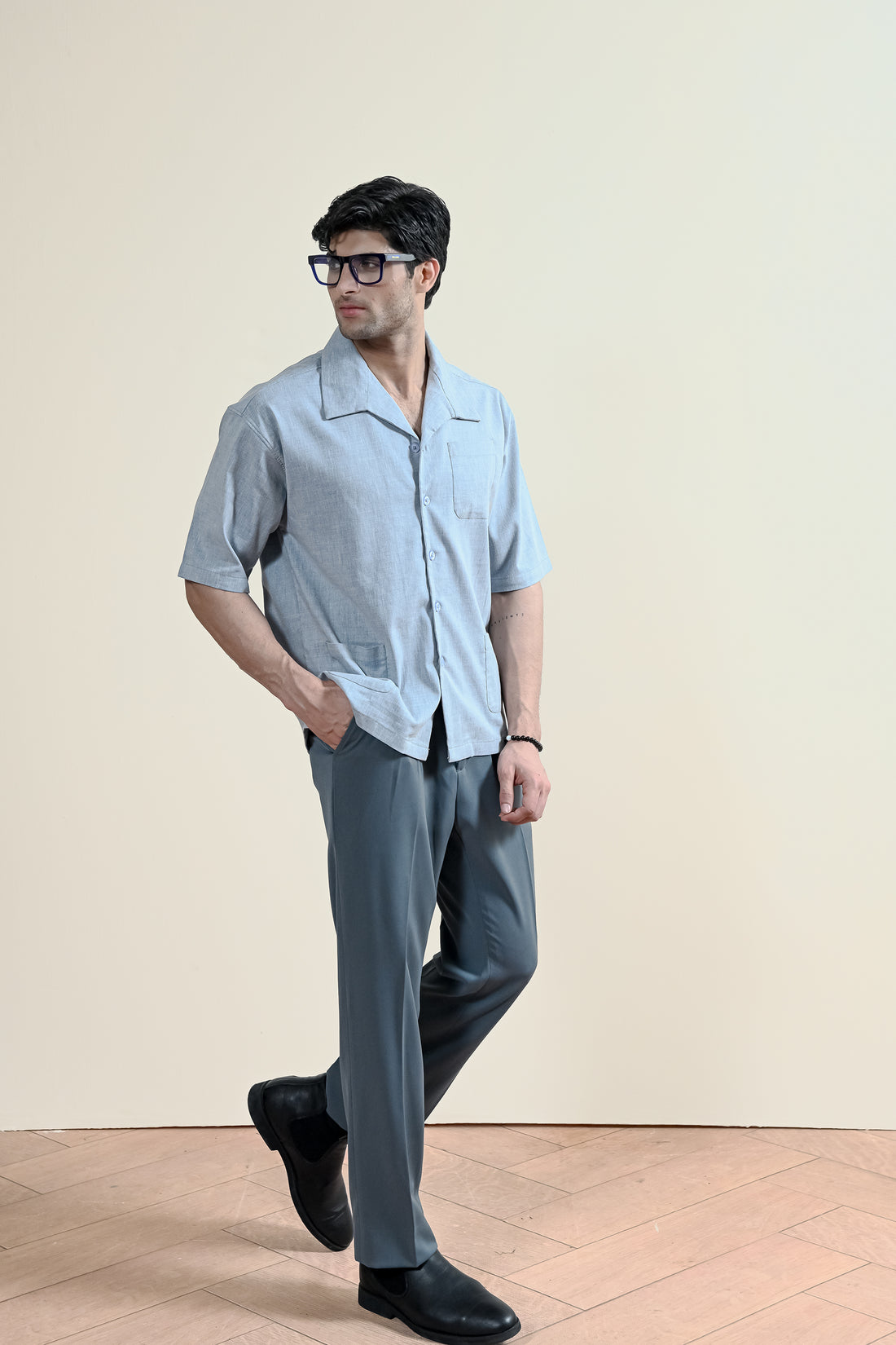 Cool grey Casual Shirt for Men