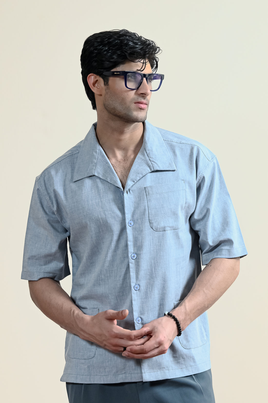 Cool grey Casual Shirt for Men