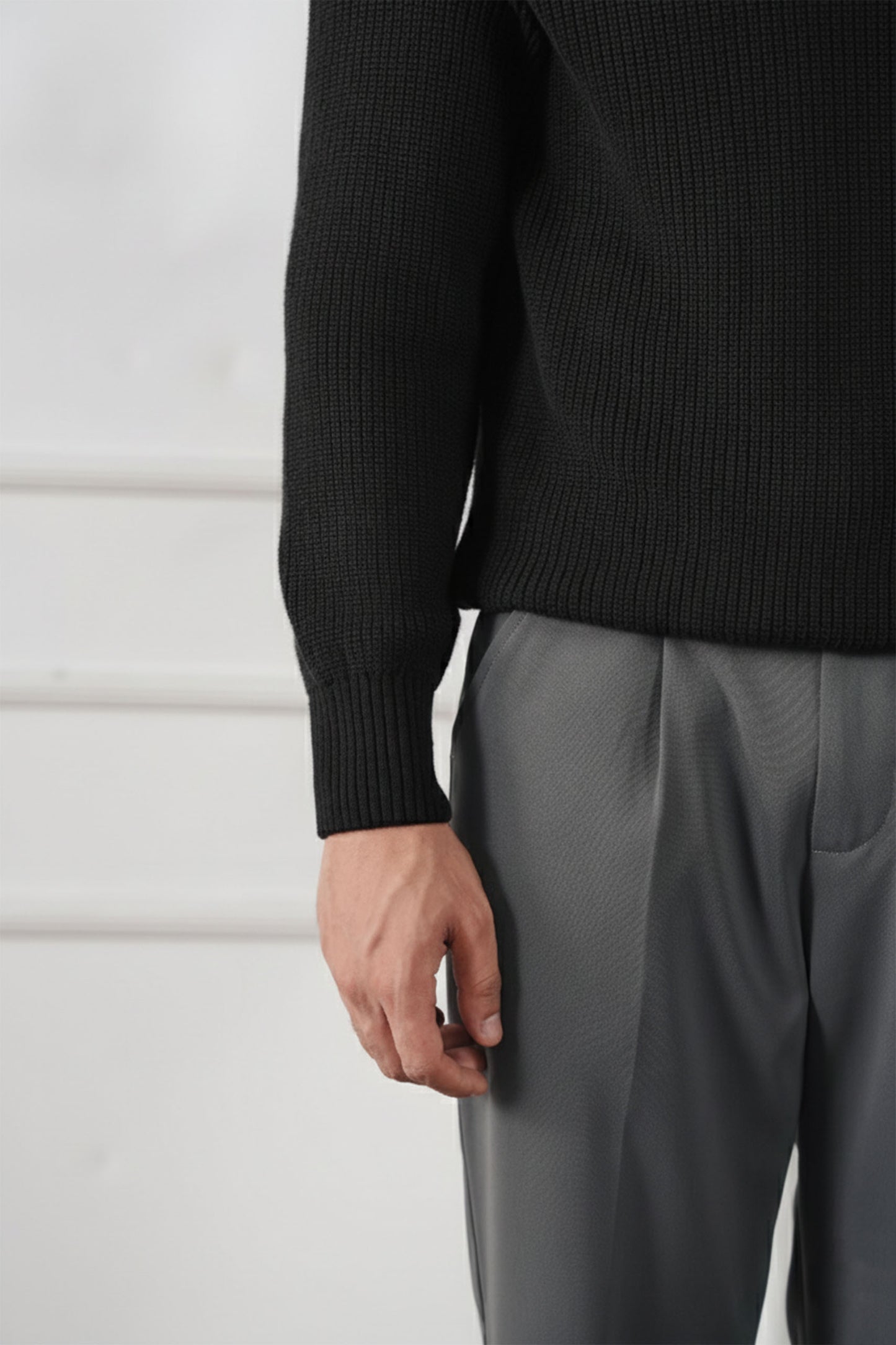 Quarter Zip Knit Sweater (MKZ-05)