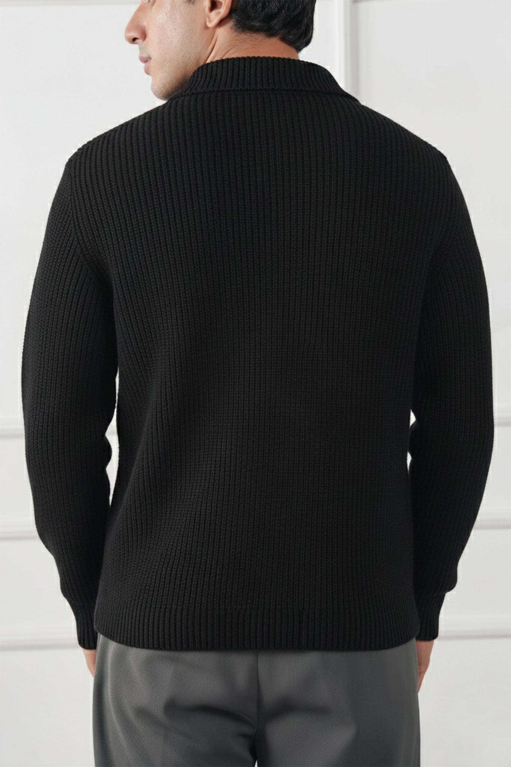 Quarter Zip Knit Sweater (MKZ-05)
