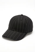 Pinstripe Linen Ball Cap