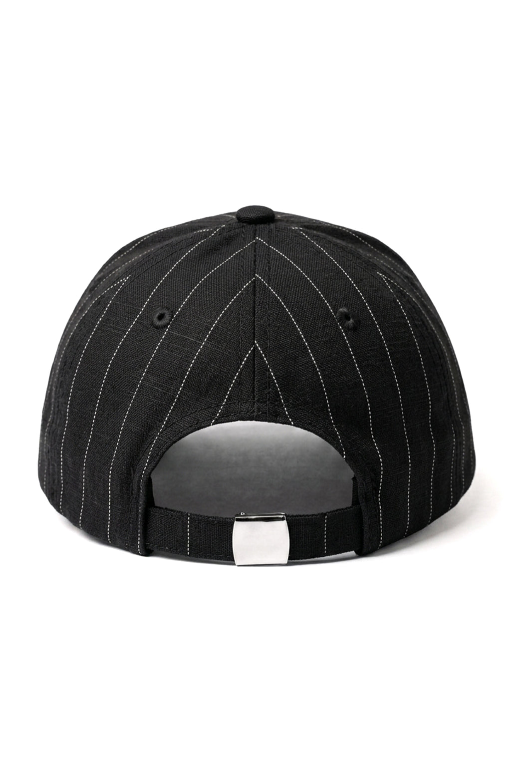 Pinstripe Linen Ball Cap