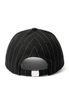 Pinstripe Linen Ball Cap
