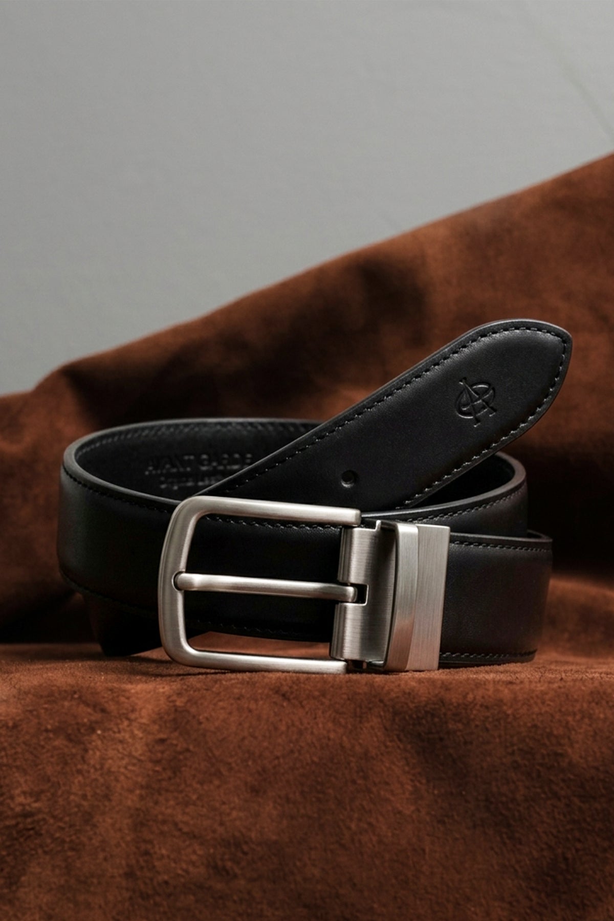 Double-Sided Suede Leather Belt