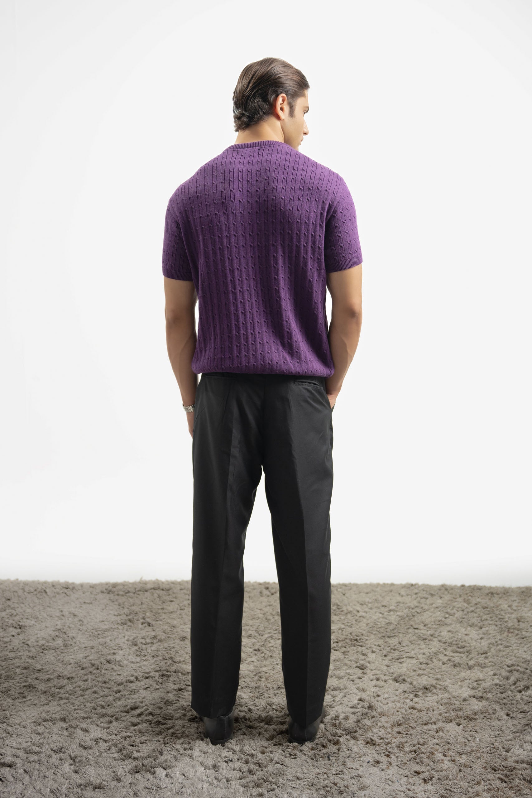 Pleated Gurkha Pant - Black
