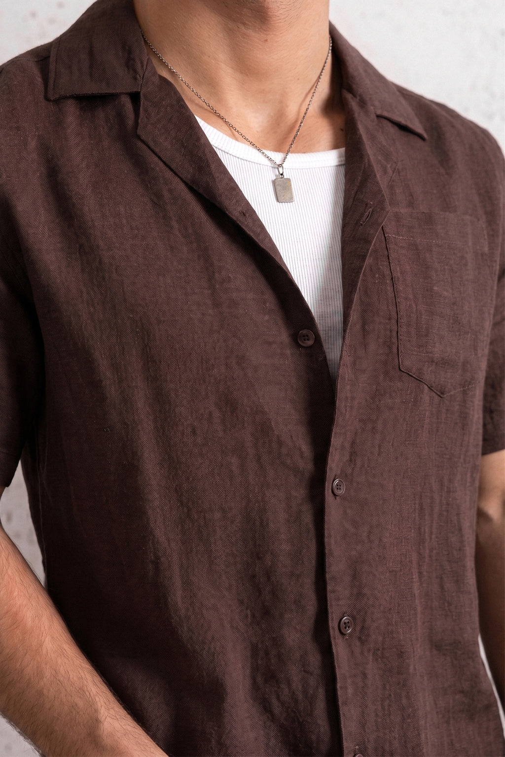 Relaxed Crinkled Cuban Shirt