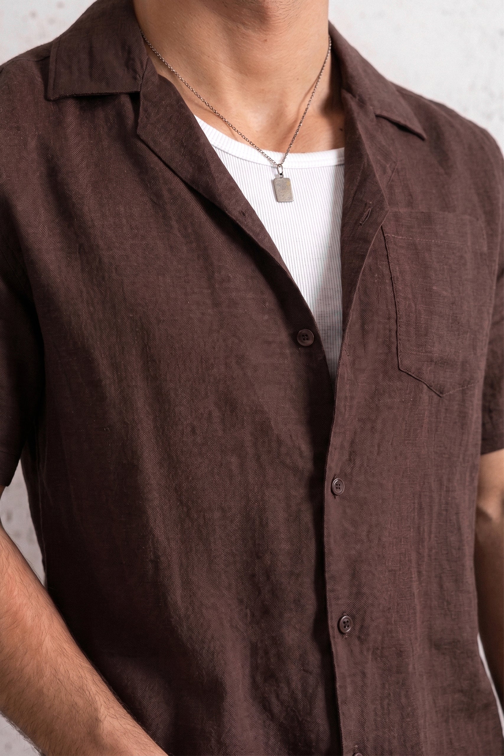 Relaxed Crinkled Cuban Shirt
