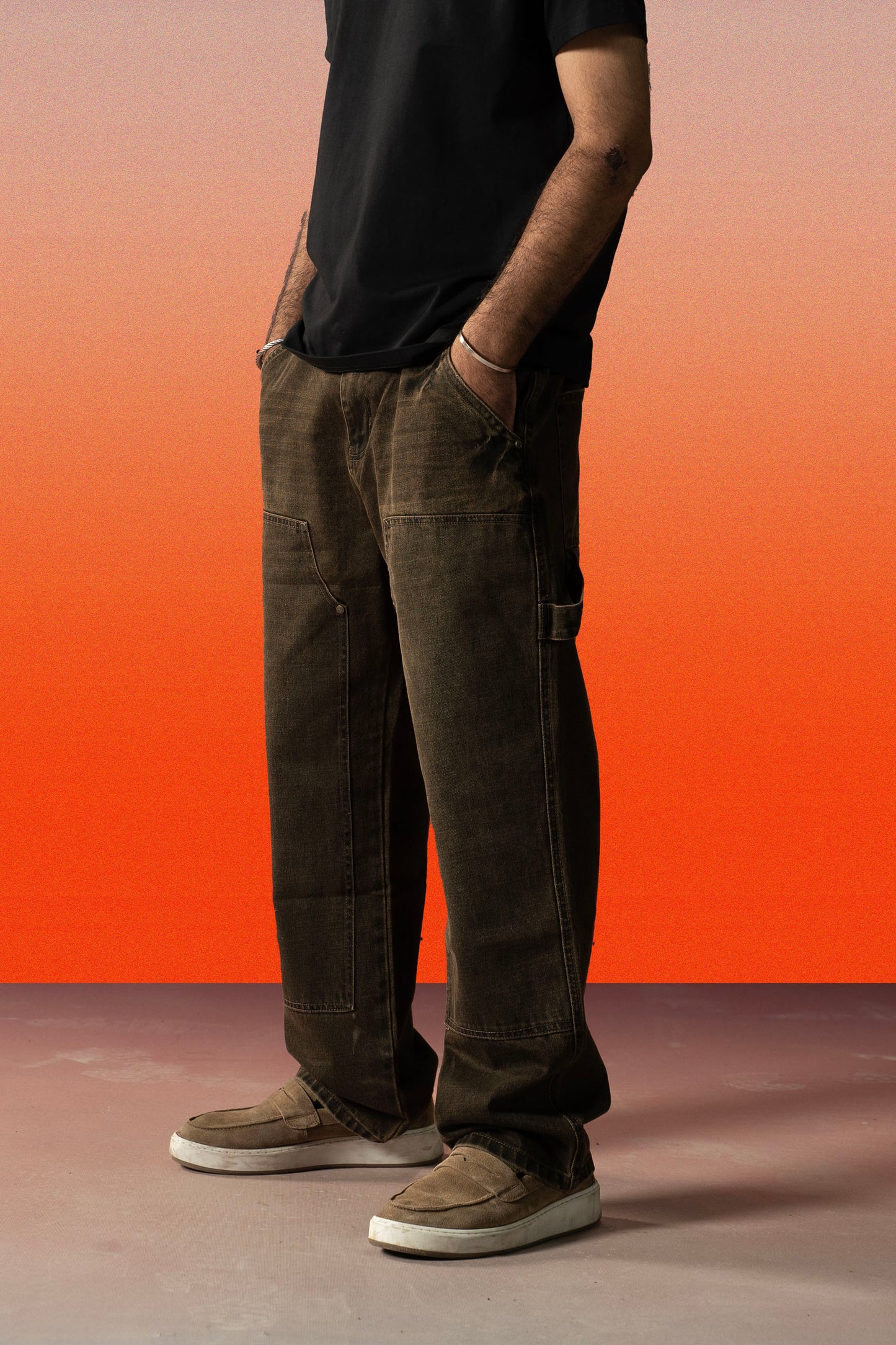 Vintage Brown Carpenter Jeans – Straight Fit