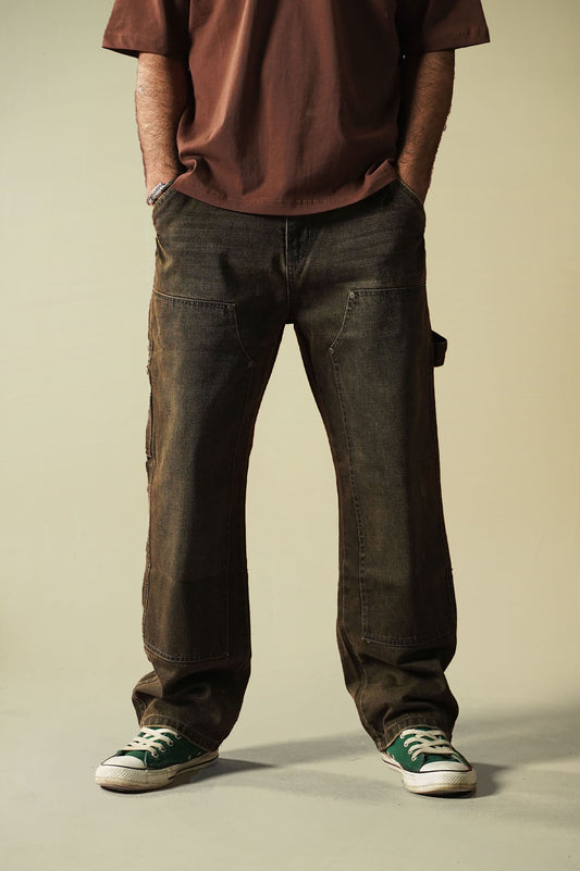 Vintage Brown Carpenter Jeans – Straight Fit
