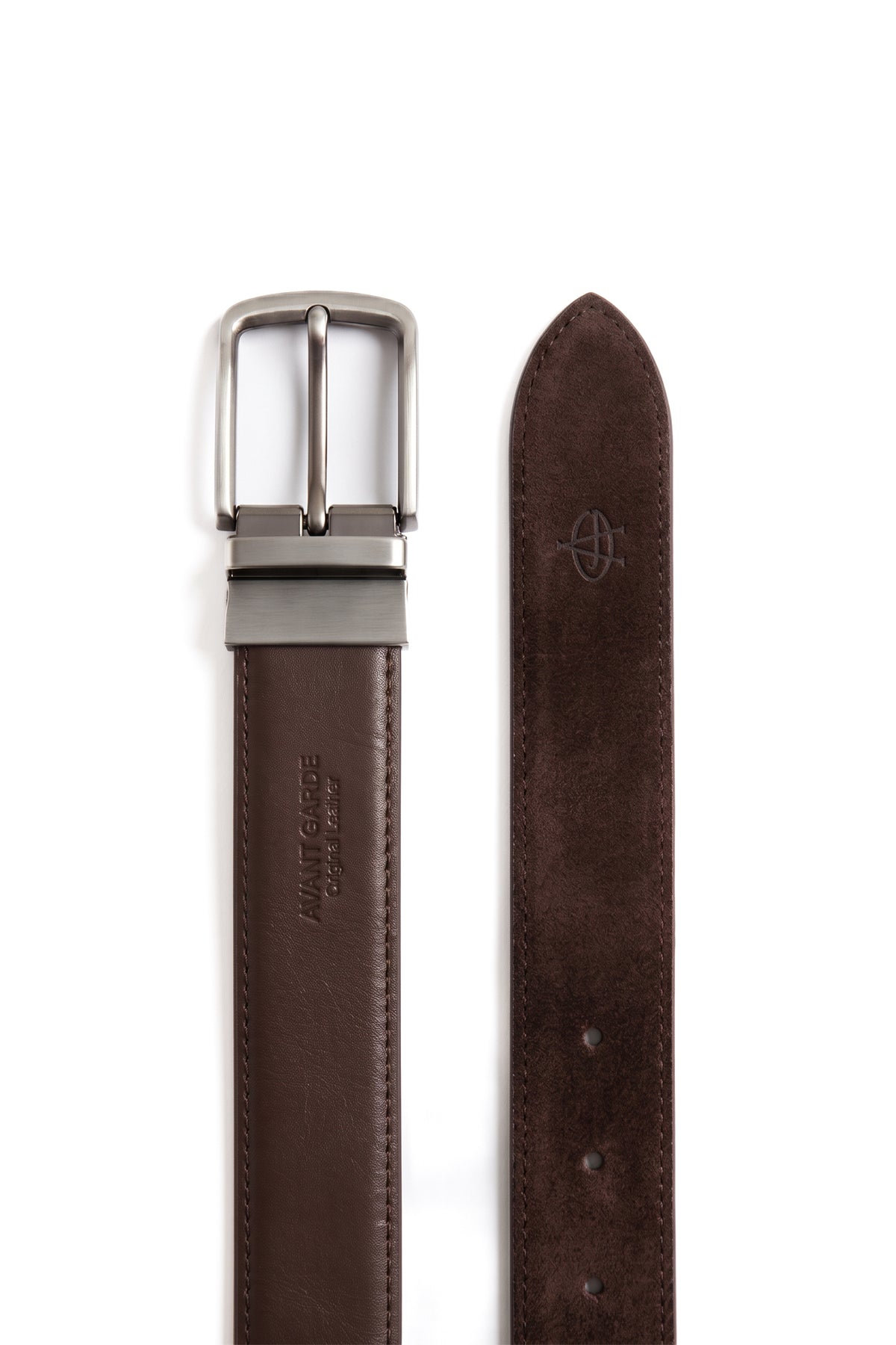 Double-Sided Suede Leather Belt