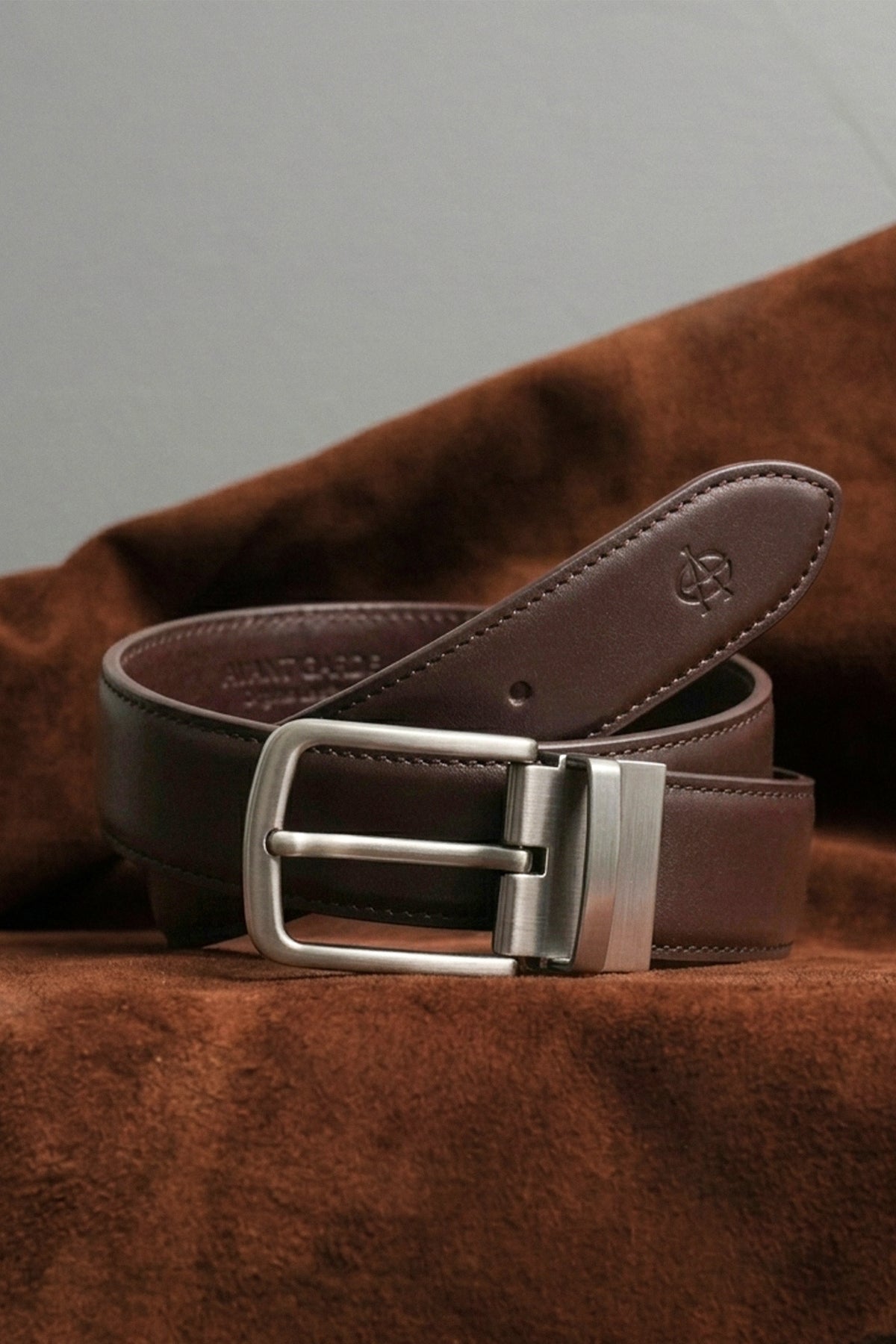 Double-Sided Suede Leather Belt