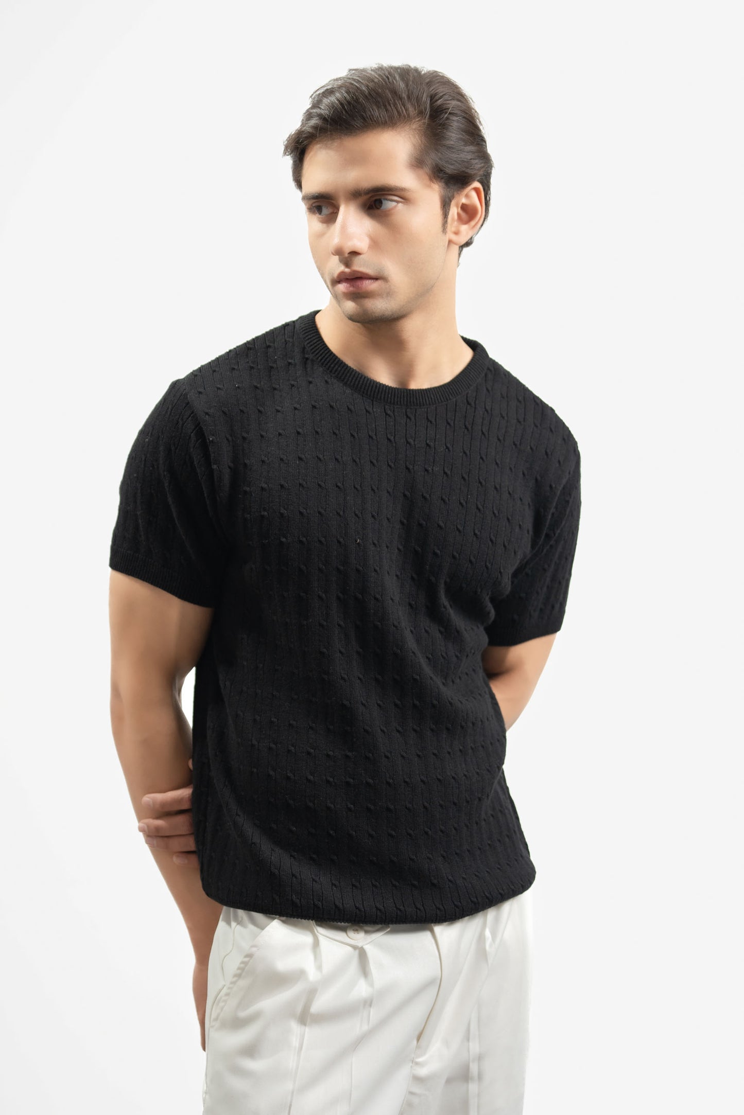 Cable Knit T-Shirt (KTS-03)