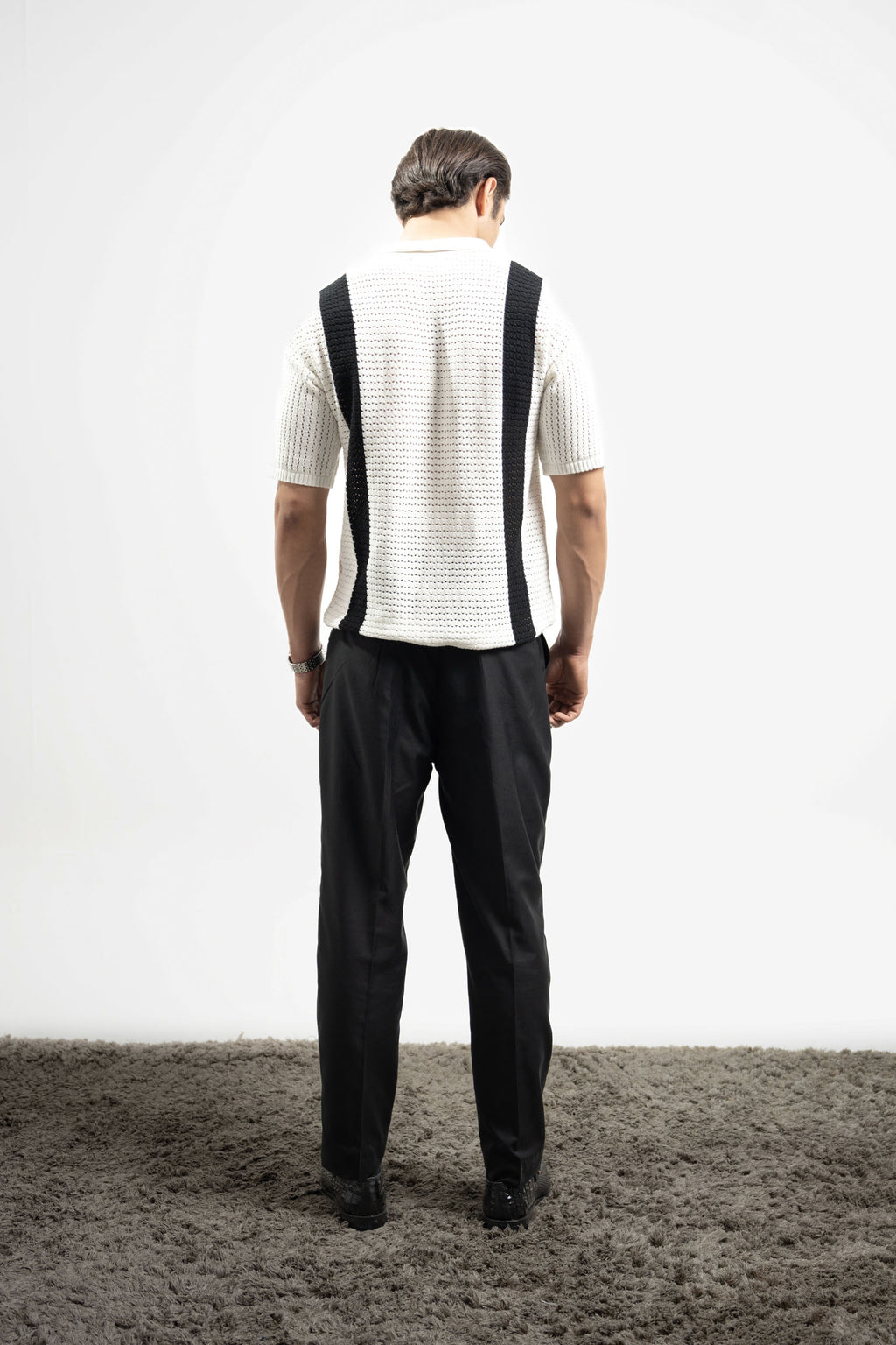 Crochet Knitted Button Down Shirt (KBD-04)