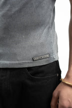 Men's Ribbed Vest - Washed Grey