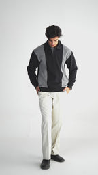 Black & Grey Polo Sweater