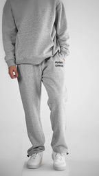 Grey Melange Relaxed Fit Adjustable Trouser