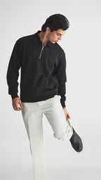 Black Zipper Sweater