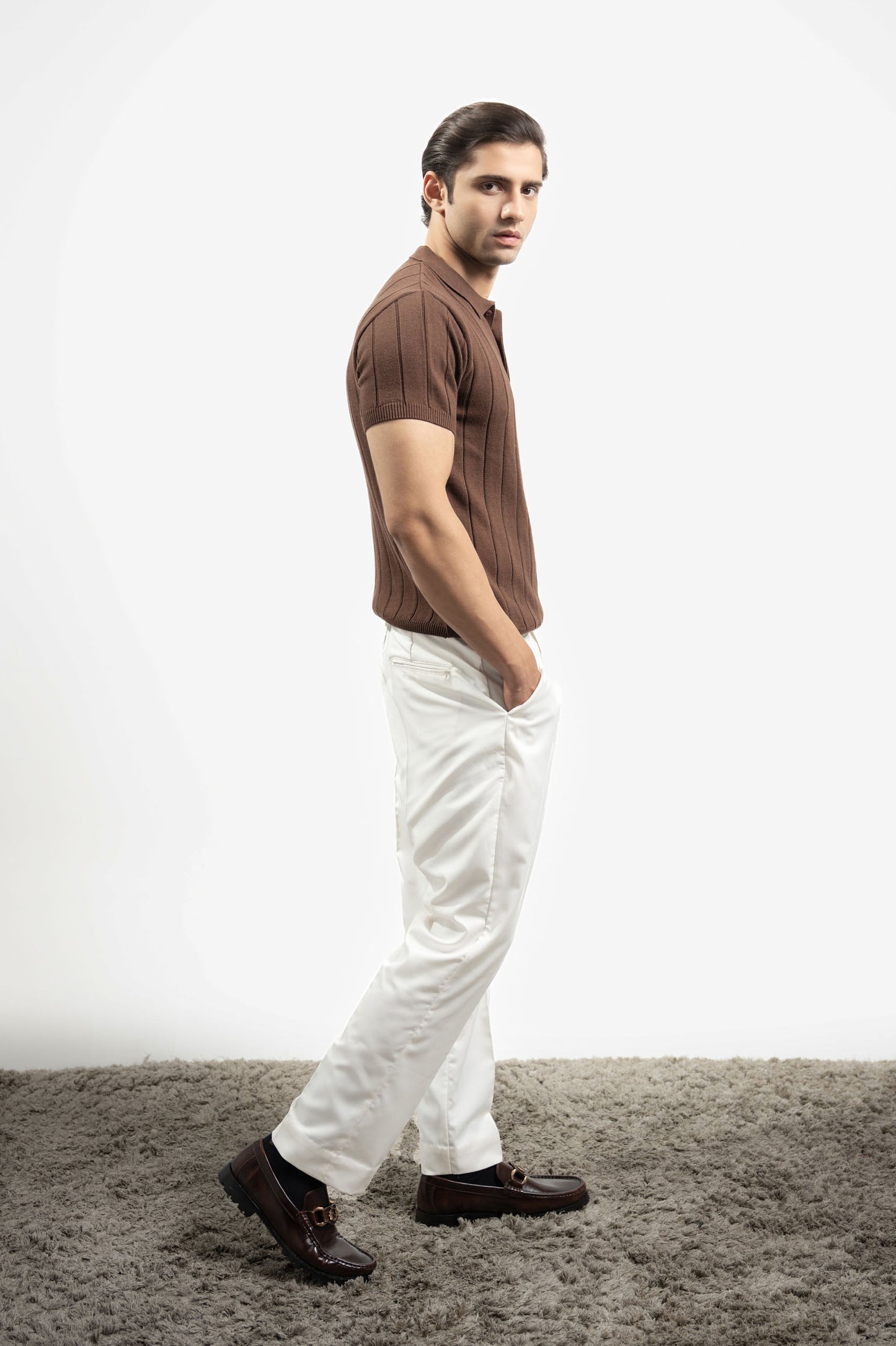 Pleated Gurkha Pant - White