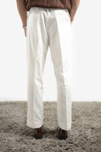 Pleated Gurkha Pant - White