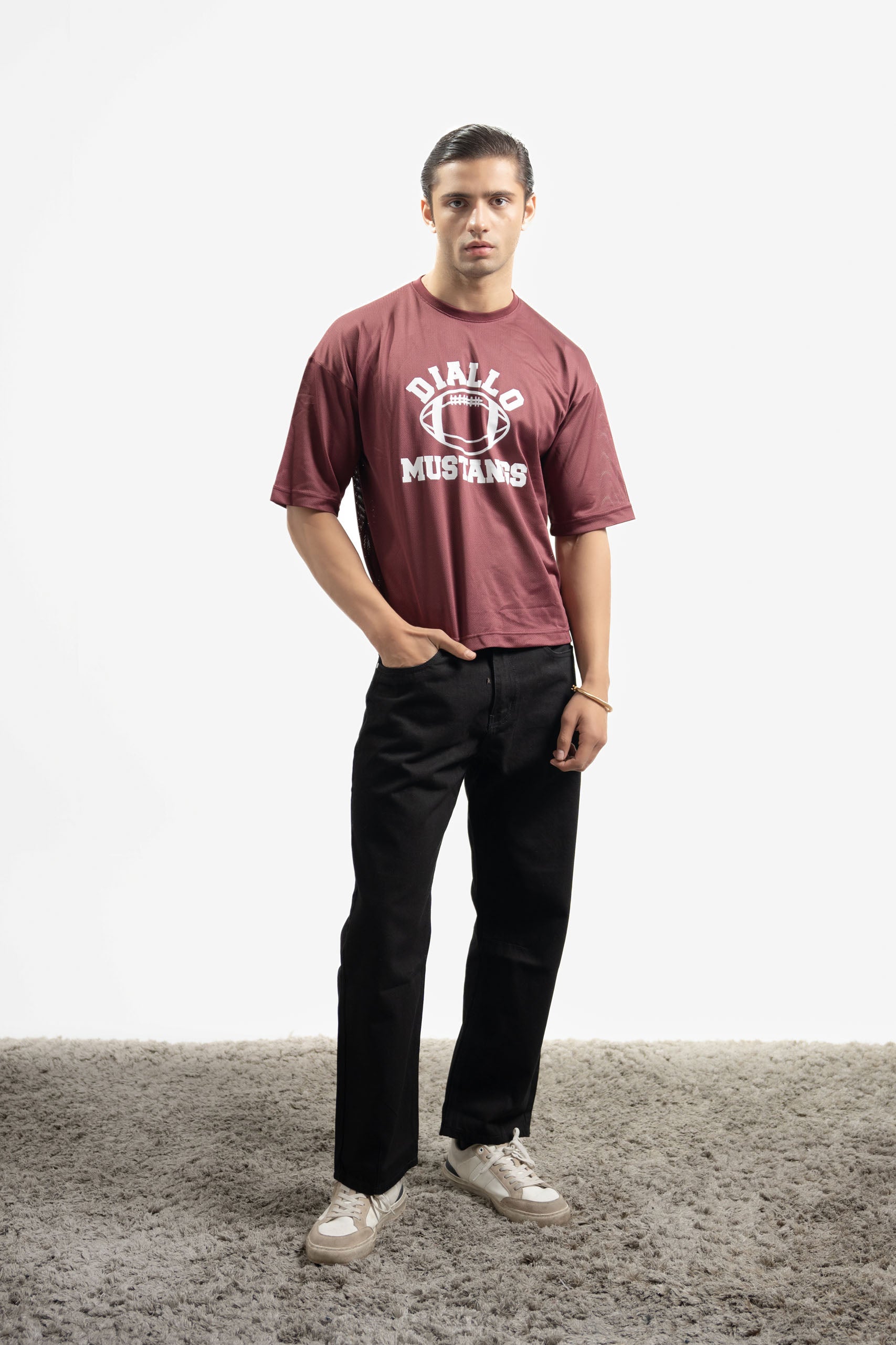 Mustangs Redwine Mesh Oversized Tee
