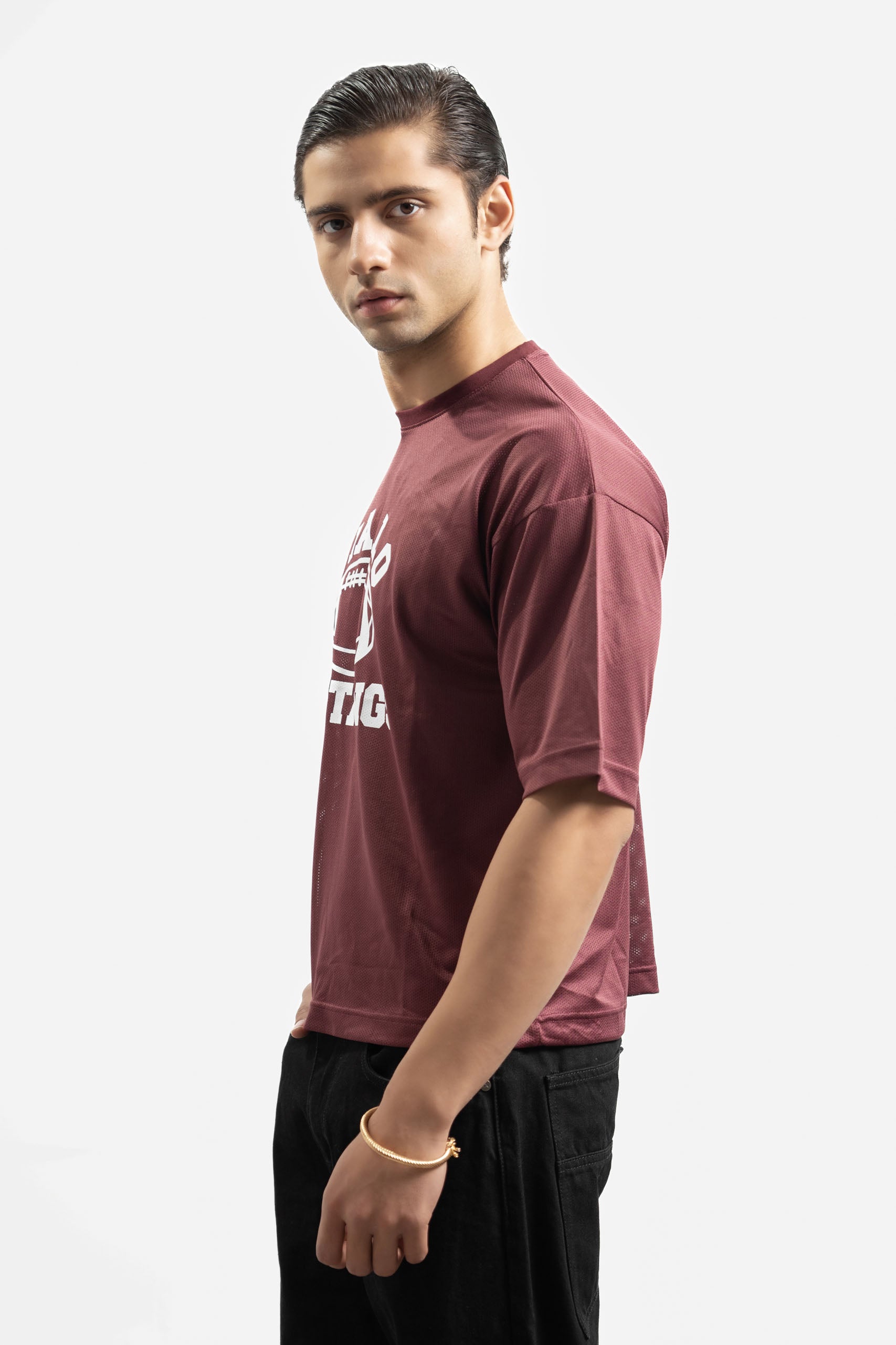 Mustangs Redwine Mesh Oversized Tee
