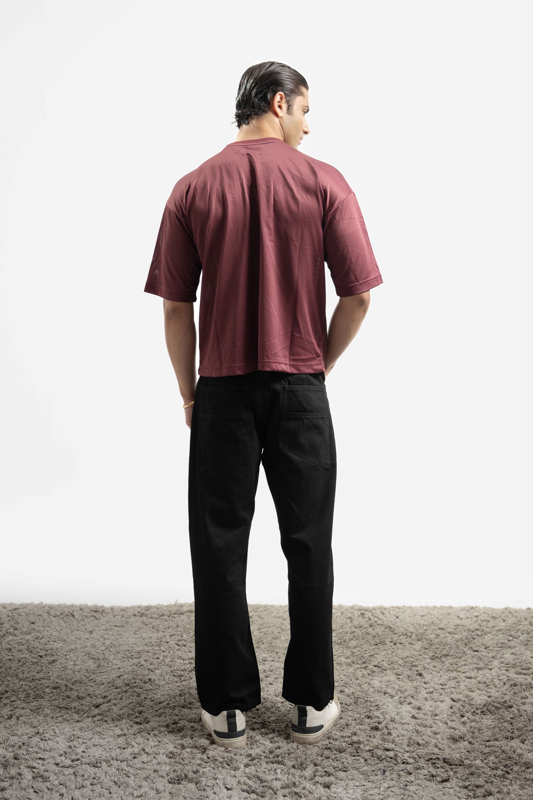 Mustangs Redwine Mesh Oversized Tee