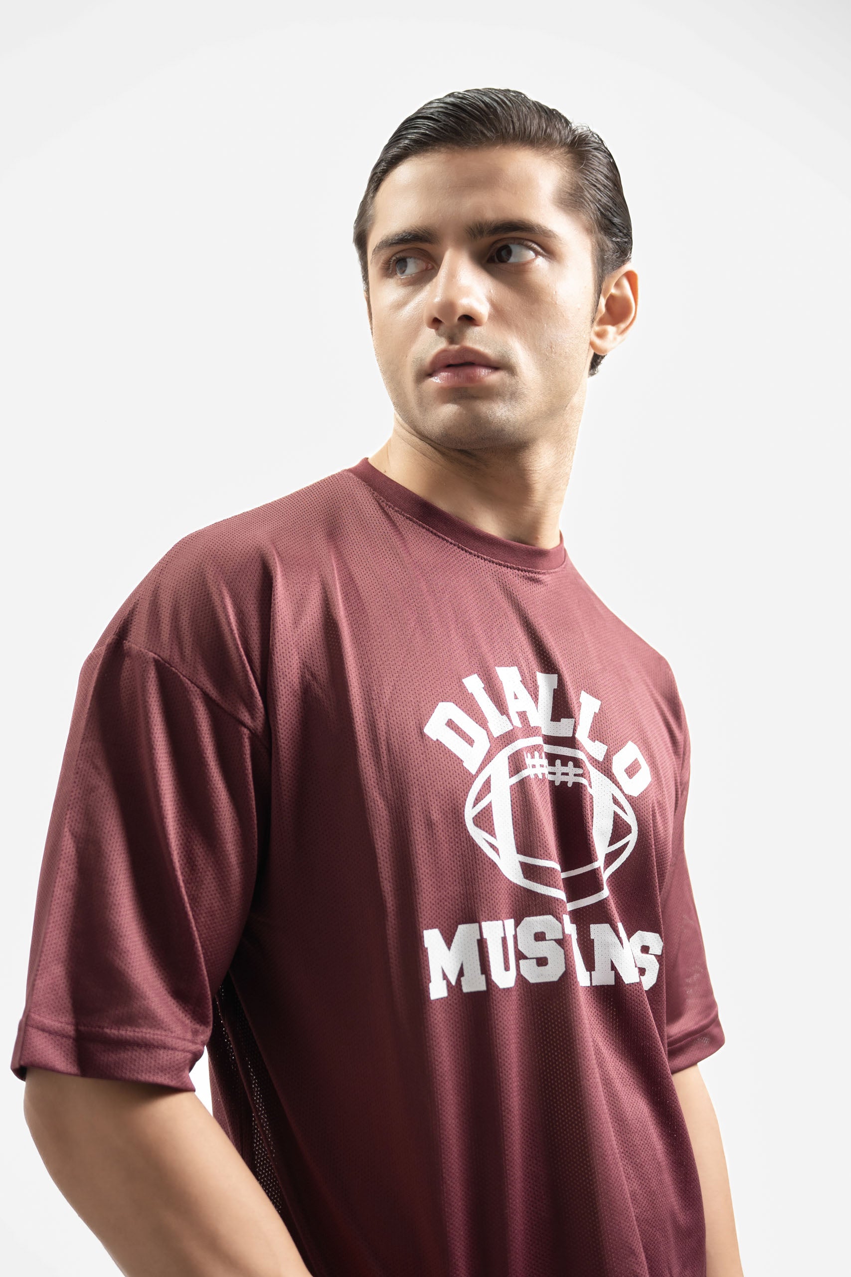 Mustangs Redwine Mesh Oversized Tee