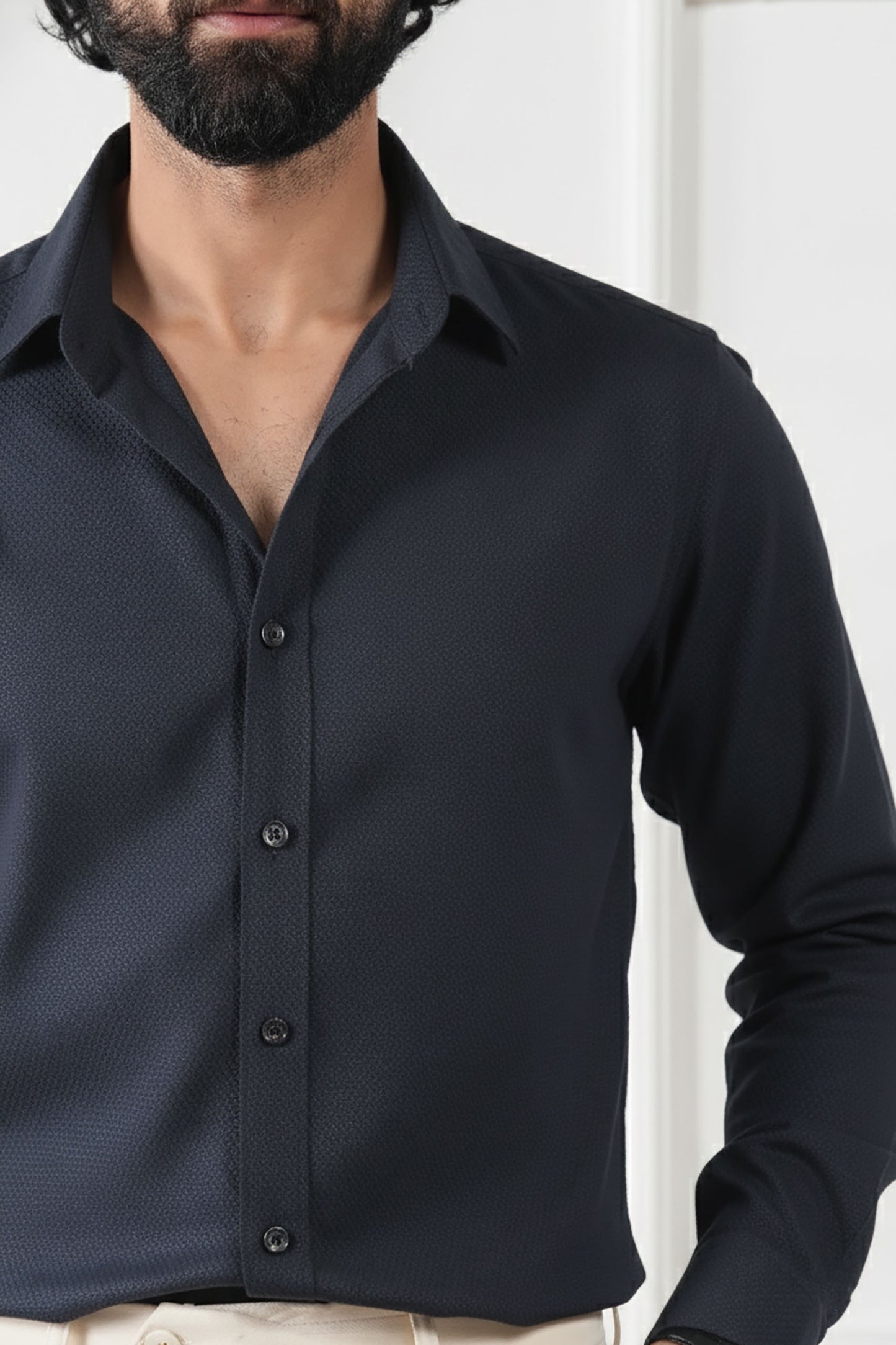 Texture Regular Fit Shirt - (MCS-11)