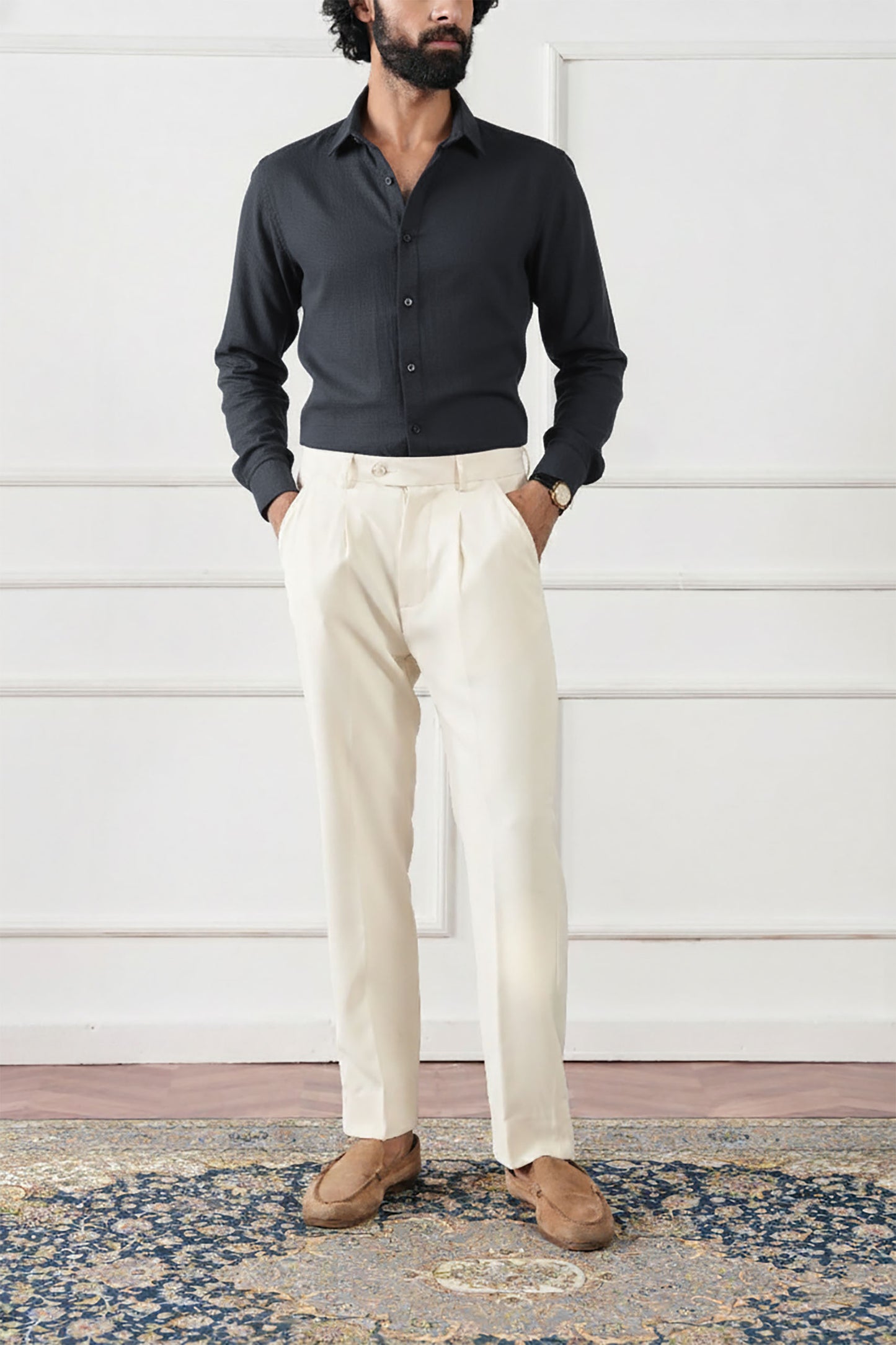 Texture Regular Fit Shirt - (MCS-11)