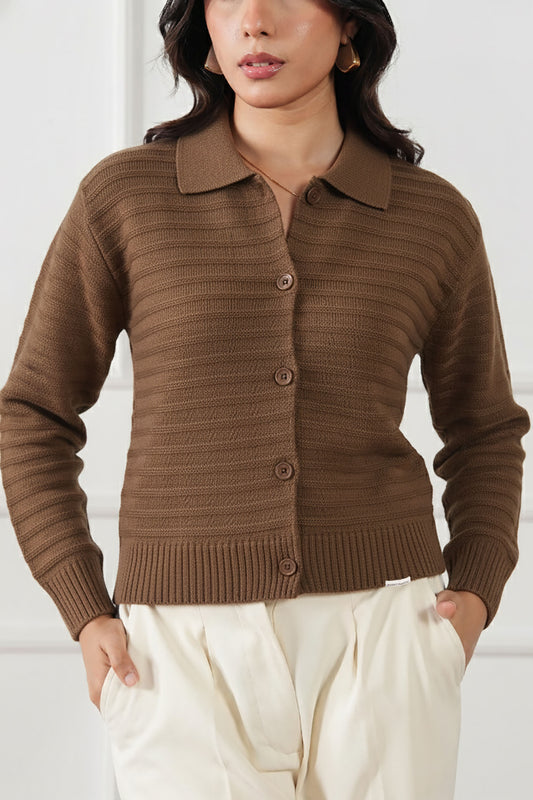 Striped Knit Cardigan (WKB-03)