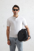 Ribbed Henley Shirt