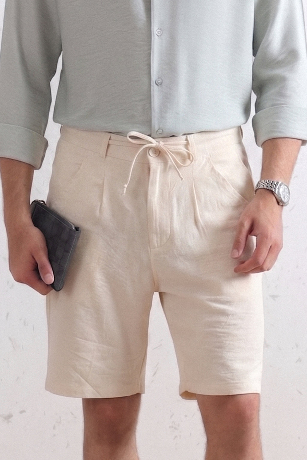 Tailored Linen Shorts