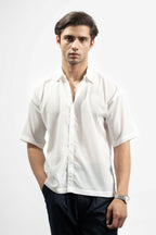 Textured Button Down Shirt - Half Sleeve (MCS-06)