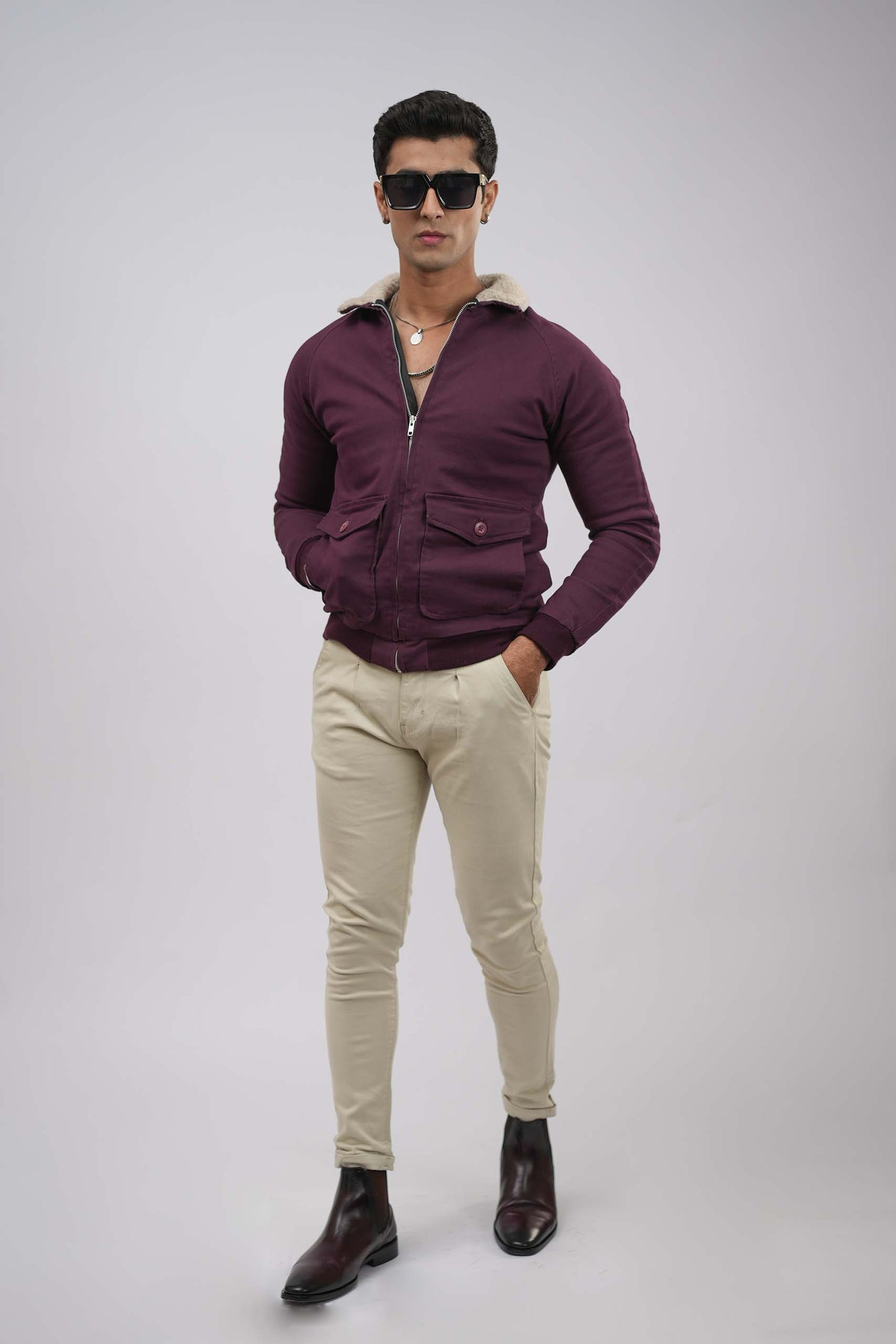 Purple Twill Jacket