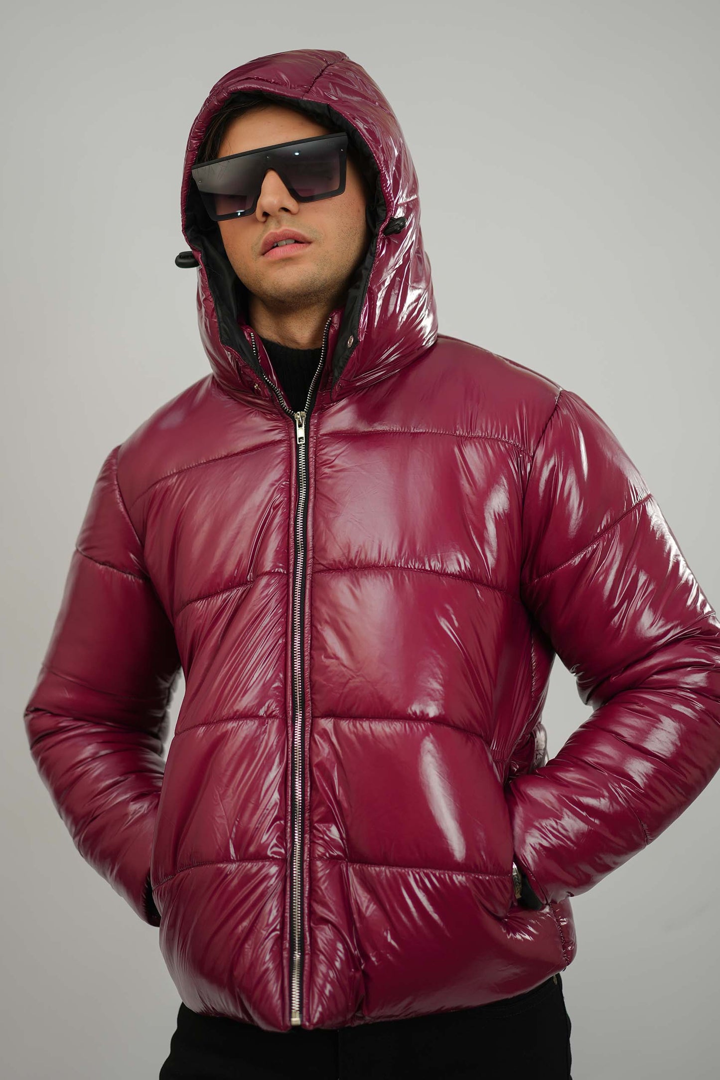Wine Puffer Jacket